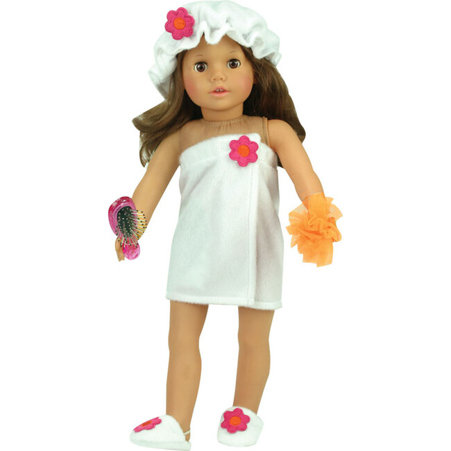 18" Doll, Glitter Hairbrush, Hot Pink - Doll Accessories - 3
