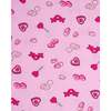 Sweet Hearts Long Sleeve Lounge Dress, Pink - Pajamas - 5 - thumbnail