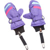 Mittens With Stainless Steel Connectors, Purple - Gloves - 3