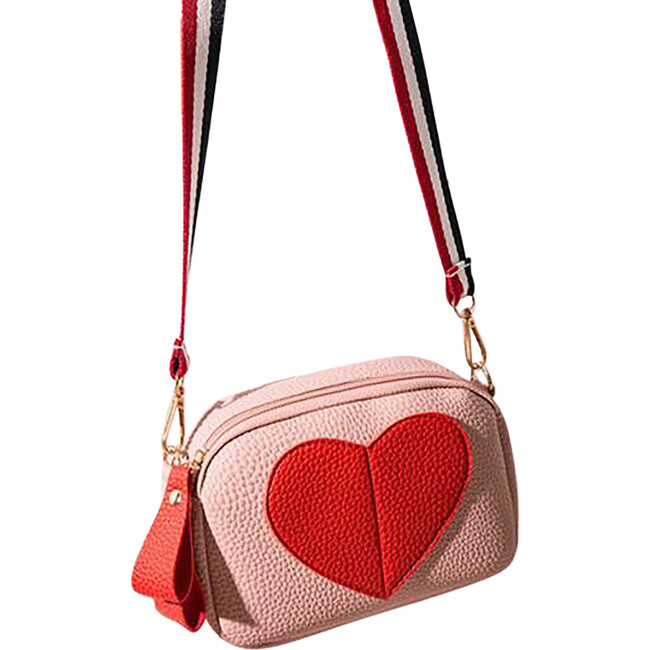 Boxed Heart Bag, Pink - Bags - 1 - zoom