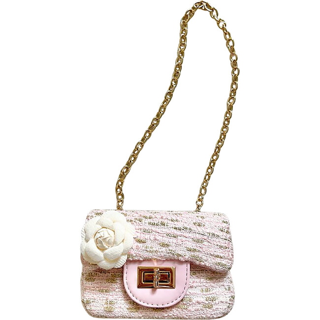 Little Lady Purse With Peony, Pink and Gold