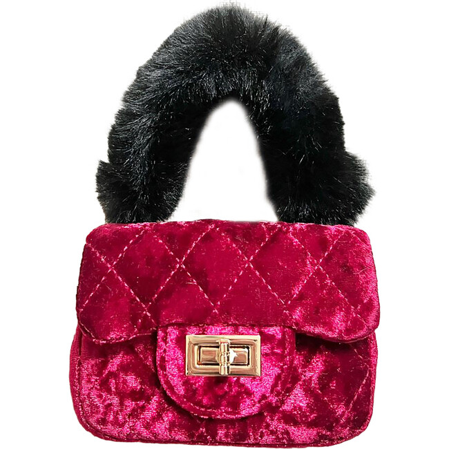 Velvet Little Lady Purse, Red