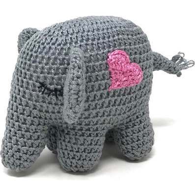 Crochet Elephant, Pink