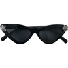 Bright Sky Elle Cat Eye Sunnies, Black - Sunglasses - 1 - thumbnail