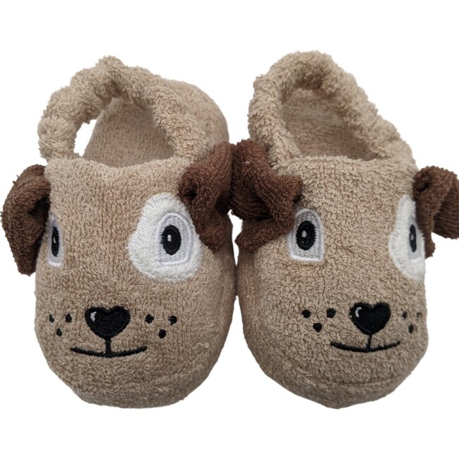 Dog Slippers, Brown - Slippers - 1