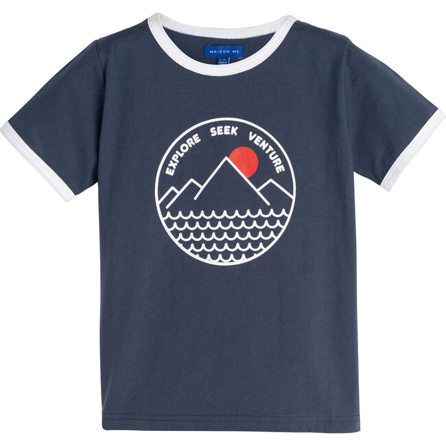 Explore Seek Venture Tee, Navy - Tees - 1