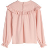 Zoe Ruffle Top, Blush - Shirts - 2