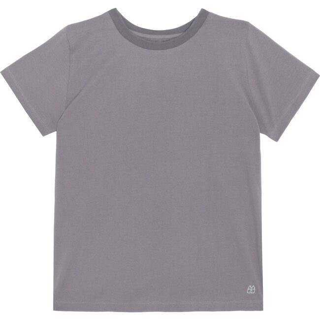 Bailey Short Sleeve Tee, Dusty Blue - Shirts - 1