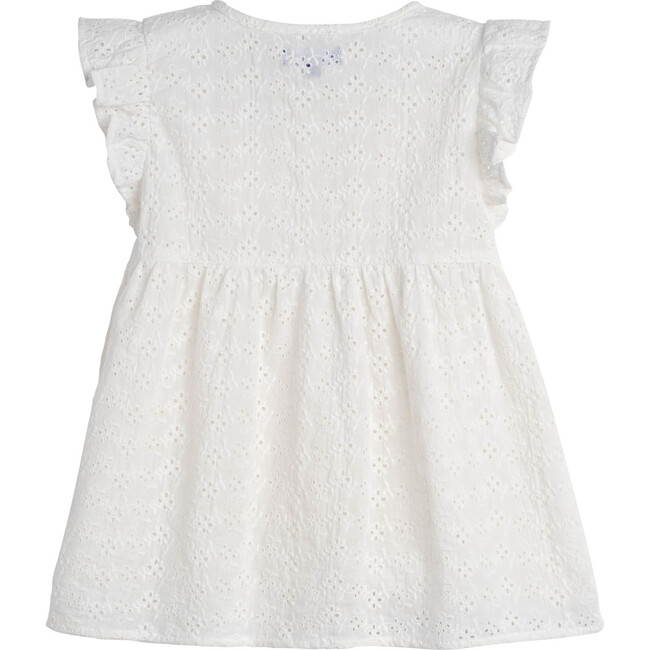 Lucy Ruffle Top, Embroidered Cotton Voile - Maison Me Tops | Maisonette