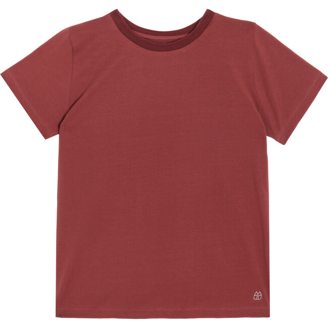 Bailey Short Sleeve Tee, Dusty Red - Shirts - 1
