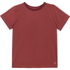 Bailey Short Sleeve Tee, Dusty Red - Shirts - 1 - thumbnail