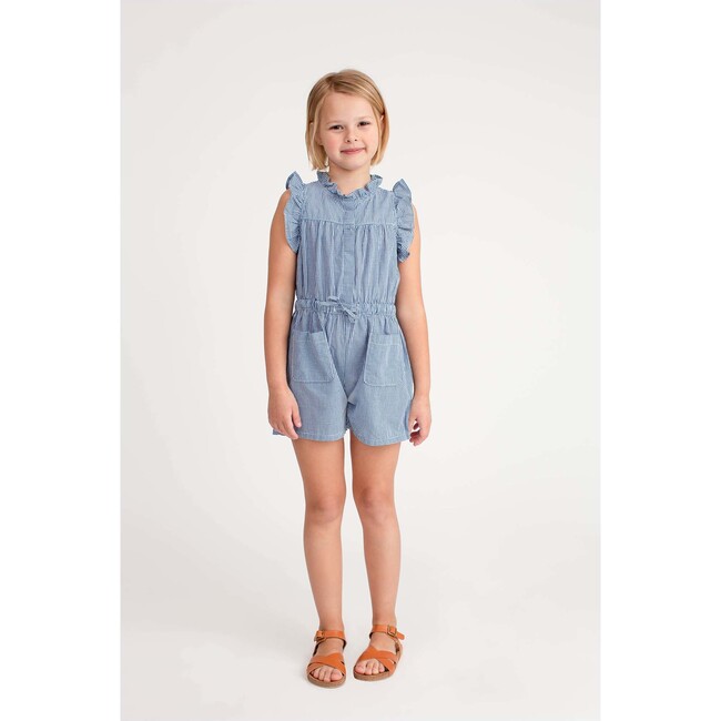 Mariella Romper, Mini Royal Gingham - Rompers - 3