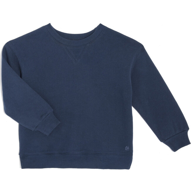 Morgan Sweatshirt, Navy - Sweatshirts - 1