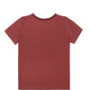 Bailey Short Sleeve Tee, Dusty Red - Shirts - 2