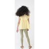 Lucy Ruffle Top, Marigold Check - Shirts - 4