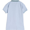 James Polo Shirt, Sky Blue with Green Trim - Shirts - 3