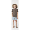 James Polo Shirt, Dusty Olive with Pink Trim - Shirts - 2