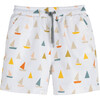 Christopher Swim Trunk, Cream Boats - Swim Trunks - 1 - thumbnail