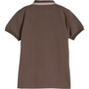 James Polo Shirt, Dusty Olive with Pink Trim - Shirts - 3
