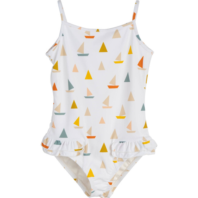 Malia One Piece Swimsuit, Cream Boats - One Pieces - 1