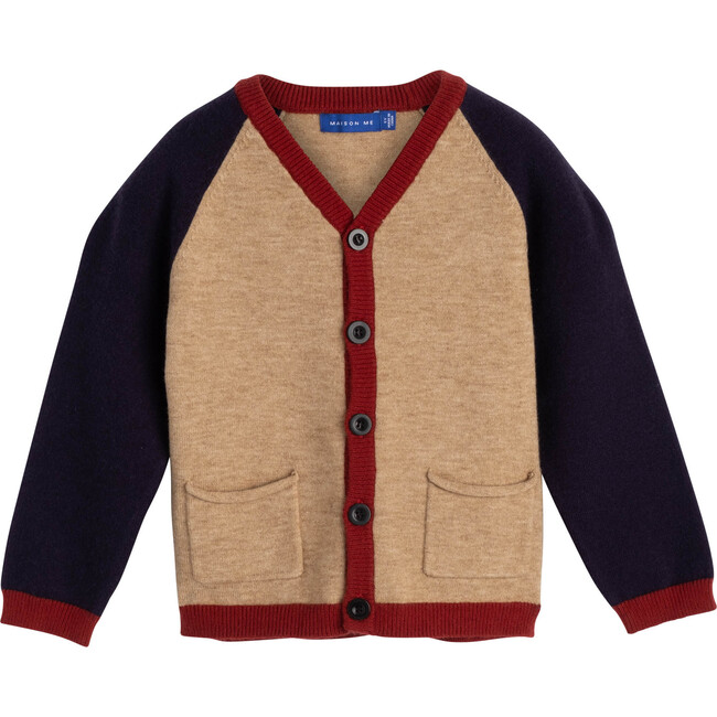 Crosby Colorblock Cardigan, Oatmeal Multi - Cardigans - 1