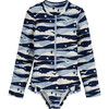 Sadie Rashguard One Piece, Camo Seagulls - One Pieces - 1 - thumbnail