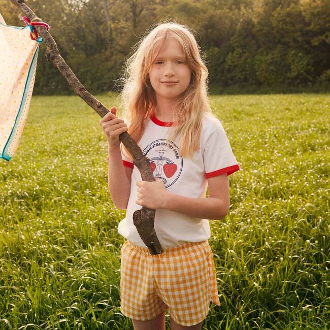 Magic Strawberry Farm Tee, White - Tees - 7