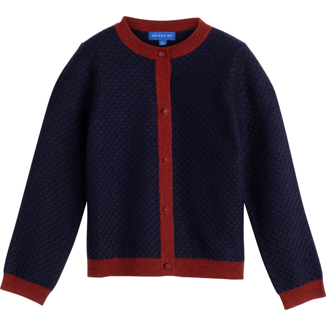 Margo Cardigan, Navy - Cardigans - 1
