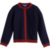 Margo Cardigan, Navy - Cardigans - 1 - thumbnail