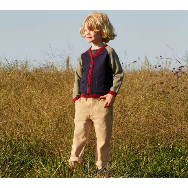 Crosby Colorblock Cardigan, Navy Multi - Cardigans - 2