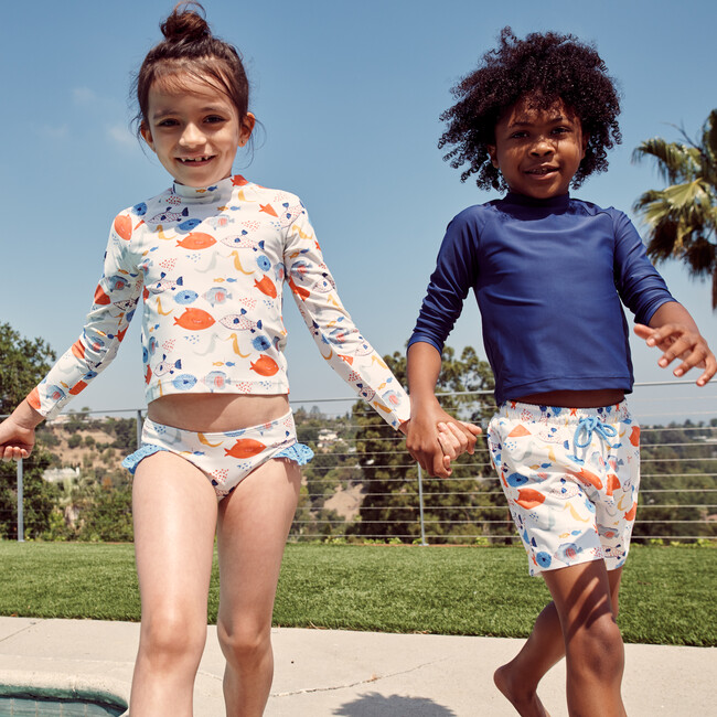 Christopher Swim Trunk, Kissing Fish - Swim Trunks - 4