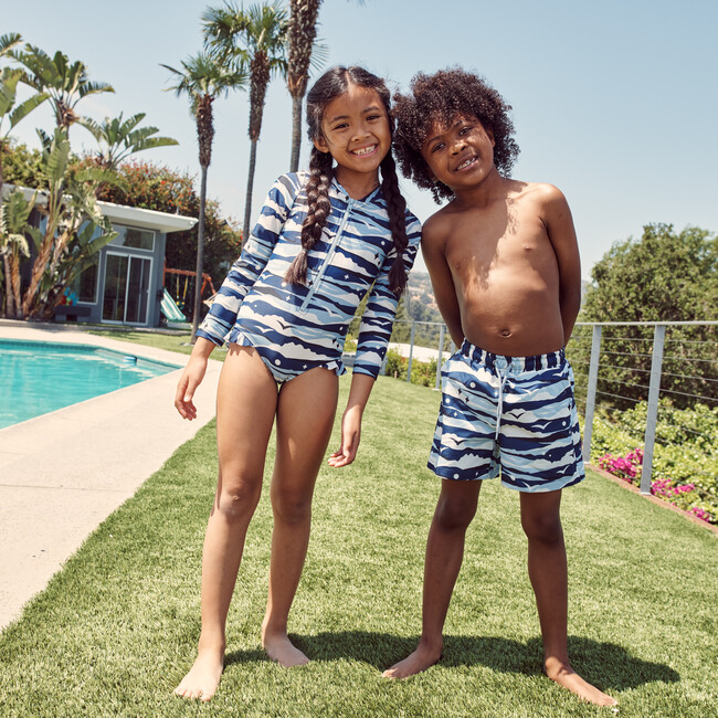 Christopher Swim Trunk, Camo Seagulls - Swim Trunks - 4