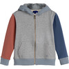 Bingo Colorblock Hoodie, Grey Multi - Sweatshirts - 1 - thumbnail