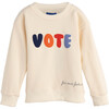 Vote Sweatshirt, Cream - Sweatshirts - 1 - thumbnail