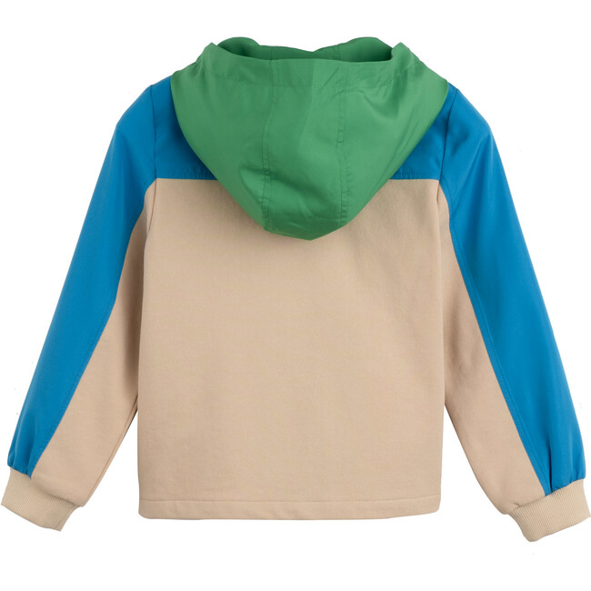 Clay Zip Hoodie, Tan Multi - Sweatshirts - 3