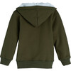 Luca Sherpa Hoodie, Army Green - Sweatshirts - 3