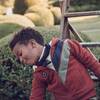 Benji Double Stripe Sherpa Hoodie, Brick - Sweatshirts - 4