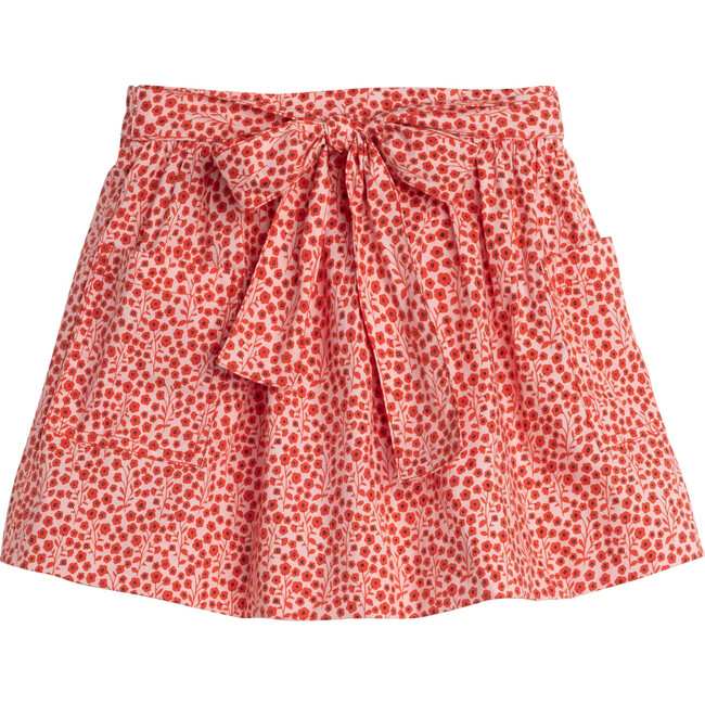 Willow Bow Skirt, Pink Ditsy Floral - Skirts - 1