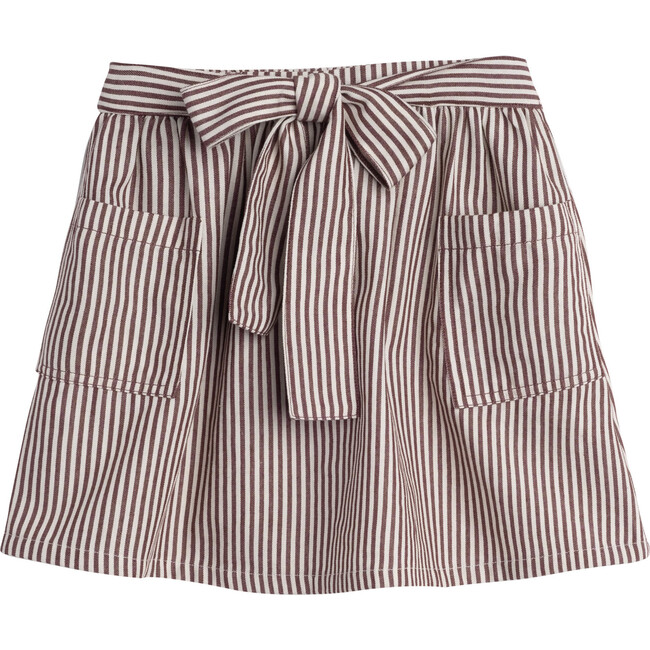 Willow Bow Skirt, Mocha Stripe - Maison Me Exclusives | Maisonette