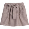 Willow Bow Skirt, Mocha Stripe - Skirts - 1 - thumbnail
