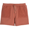 Leon Jogger Short, Dusty Red - Shorts - 1 - thumbnail