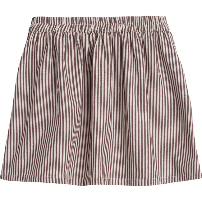 Willow Bow Skirt, Mocha Stripe - Skirts - 3
