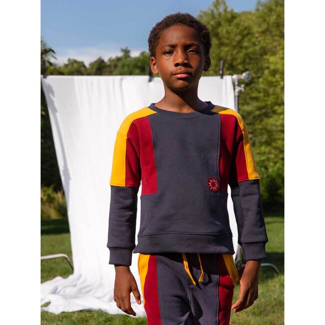 Tyler Colorblock Sweatshirt, Navy Multi - Sweatshirts - 6
