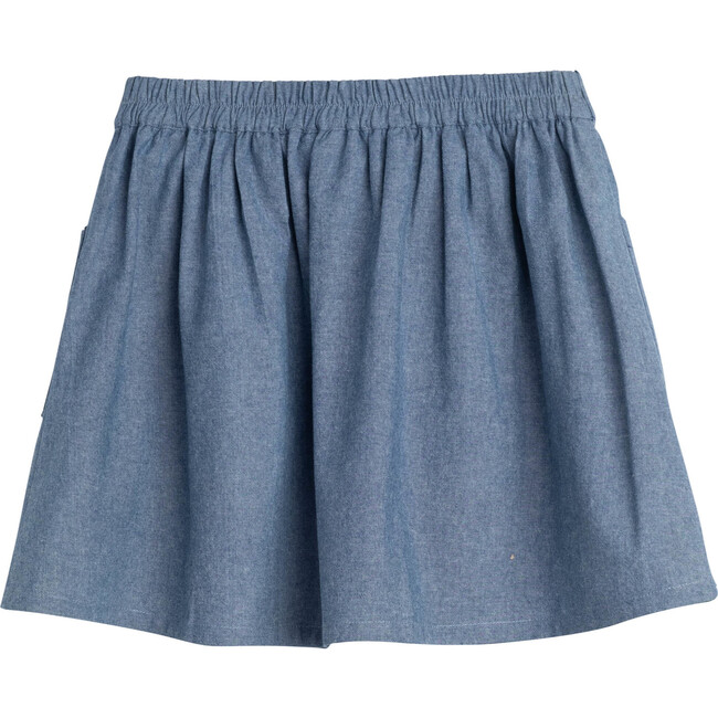Willow Bow Skirt, Chambray - Skirts - 3