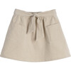 Harper Cord Bow Skirt, Natural Cord - Skirts - 1 - thumbnail