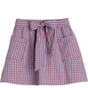 Willow Bow Skirt, Lavender Check - Skirts - 1 - thumbnail