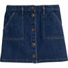 Harlow Snap Skirt, Denim - Skirts - 1 - thumbnail
