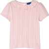 Monique Pointelle Tee, Pink - Shirts - 1 - thumbnail