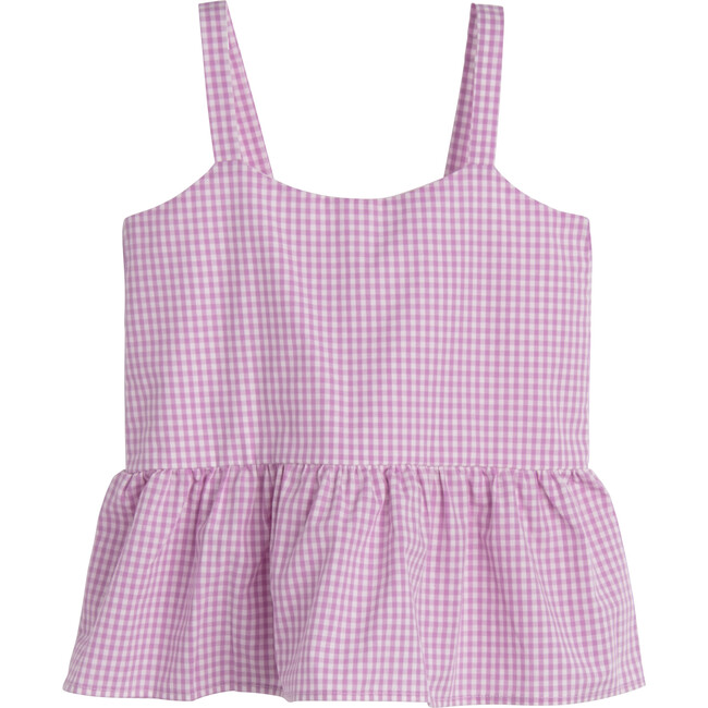 Imani Top, Mini Lavender Gingham - Shirts - 1