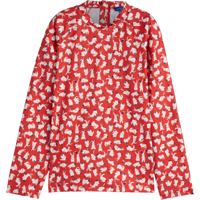 Alex Rashguard, Red Scattered Bunnies - Rash Guards - 1